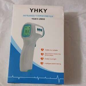 Infrared Thermometer - White and Teal